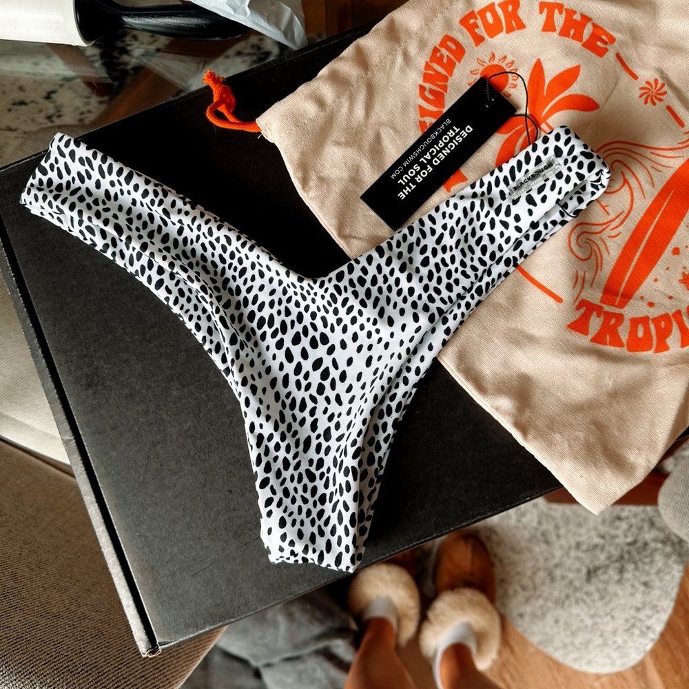 Blackbough Polka Dot Cheeky Bikini Bottoms - MEDIUM NWT